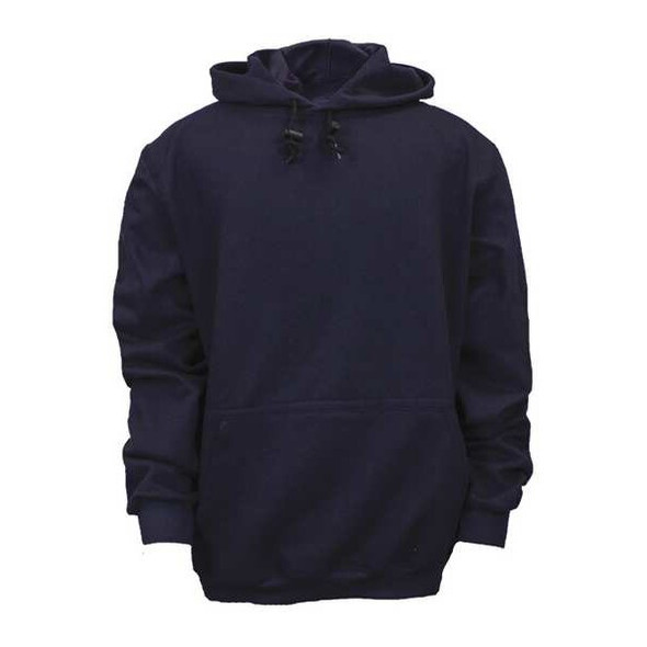 Men's Flame-Resistant Hooded Sweatshirt, 22 cal/sq cm, L, UltraSoft(R)