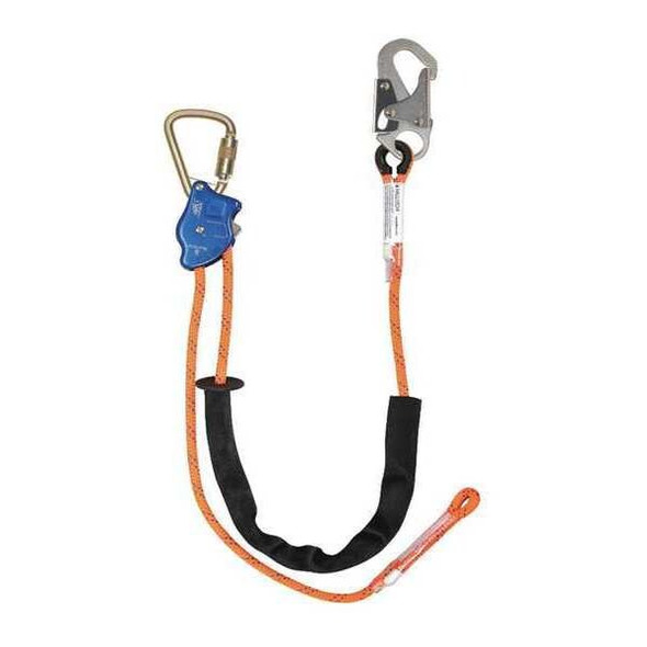 Falltech Adjustable Positioning Lanyard,Snap Hook 8165B10