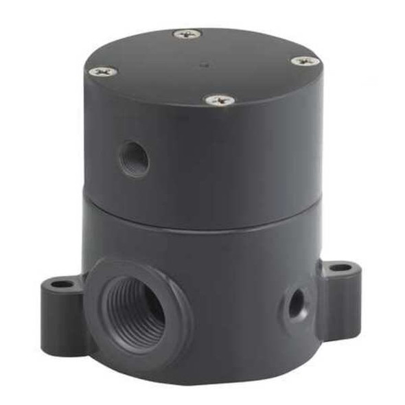 Plast-O-Matic Shut-Off Valve,Pneumatic,1 In.,FNPT BSDAM100T-NC-PP