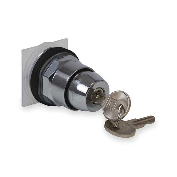 Schneider Electric Non-Illum Selector Swtch,30mm,2 Pos,Keyd 9001KS12K1