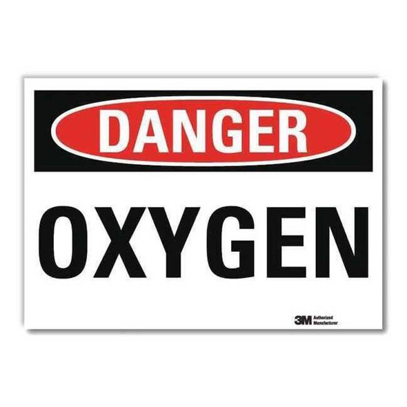 Danger Sign, 10 in H, 14 in W,Horizontal Rectangle, English, U3-1894-RD_14X10