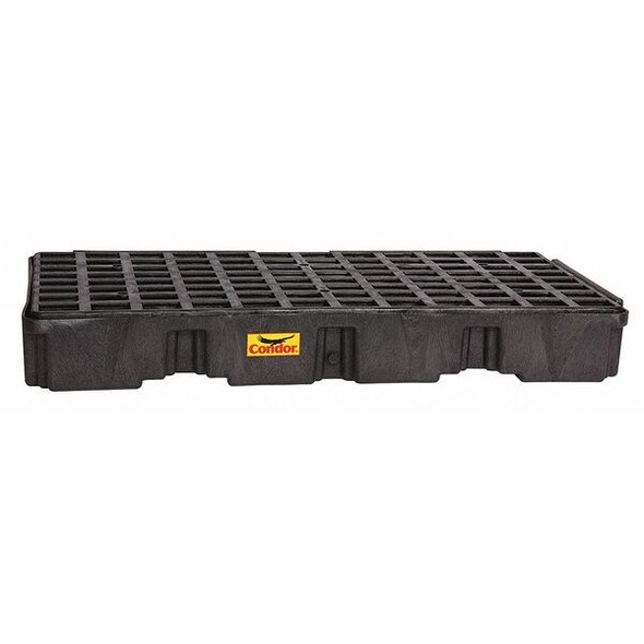 Spill Deck, 30 gal Spill Capacity, 2 Drums, 5,000 lb Load Capacity, Polyethylene