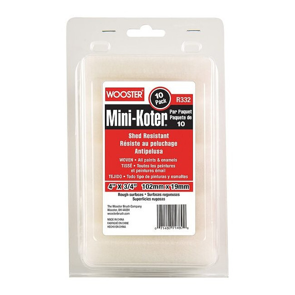 Wooster Woven Paint Roller Cover,Rough,4" L R132-4