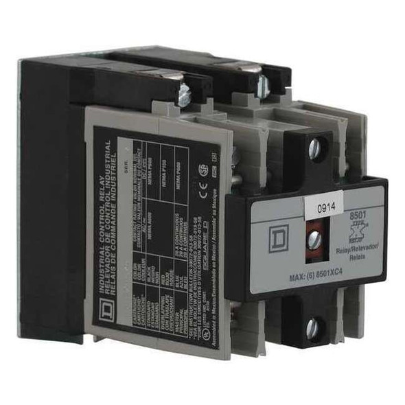 Square D Master NEMA Control Relay,4NO,120VAC,20A 8501XMO40V02