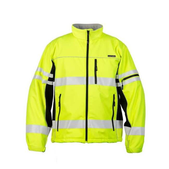 Kishigo Jacket, Polyester, Class 3 R, Lime, 4XL JS137-4X