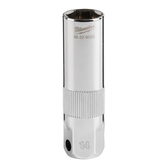 Milwaukee Tool 3/8 in Drive, 14mm Metric Socket, 6 Points 48-22-9555