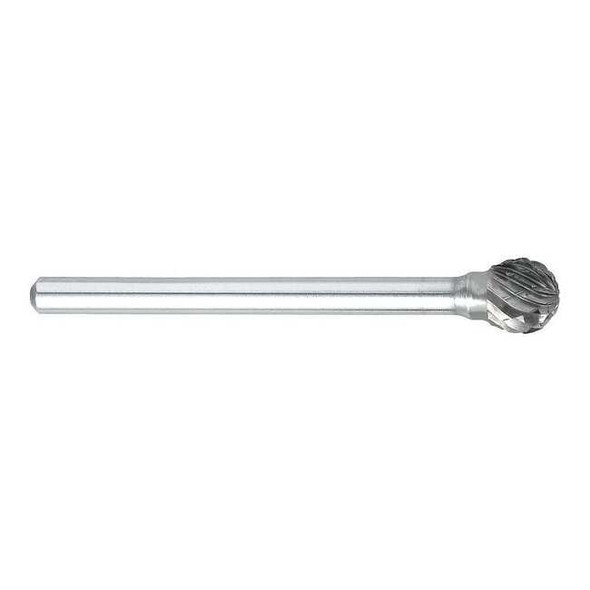 Osg Ball Bur SD,Single End,1/4",Carbide 815-0007