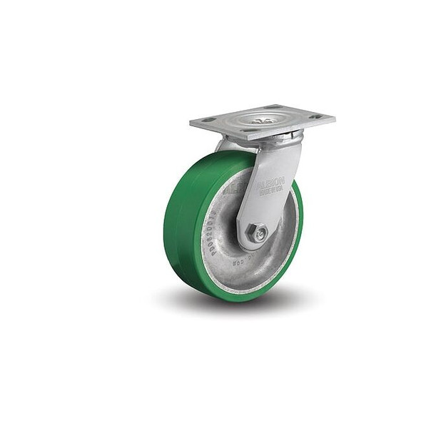 5" X 2" Non-Marking Polyurethane Swivel Caster, No Brake, Loads Up To 1050 lb