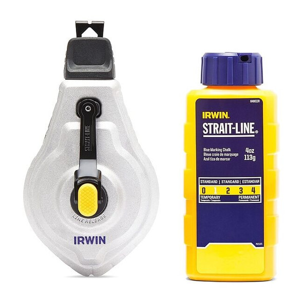 Irwin Chalk Reel,Silver,1.8 oz Fill Weight IWHT48445BC