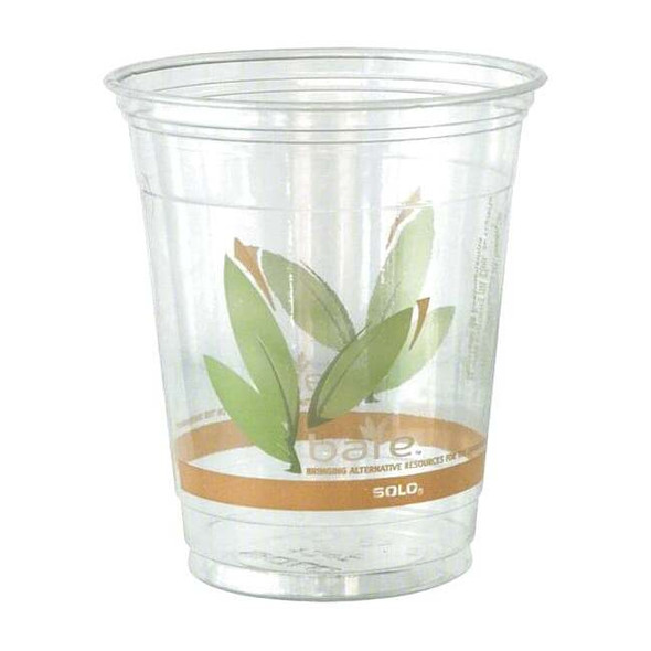 Solo Disp Cold Cup,12 oz,White/Green,PK1000 RTP12BARE