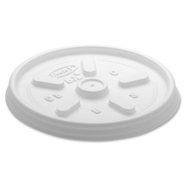 Dart Disp Hot Cup Lid,8 oz-10 oz,White,PK1000 8JL Dart Disp Hot Cup Lid,8 oz-10 oz,White,PK1000 8JL