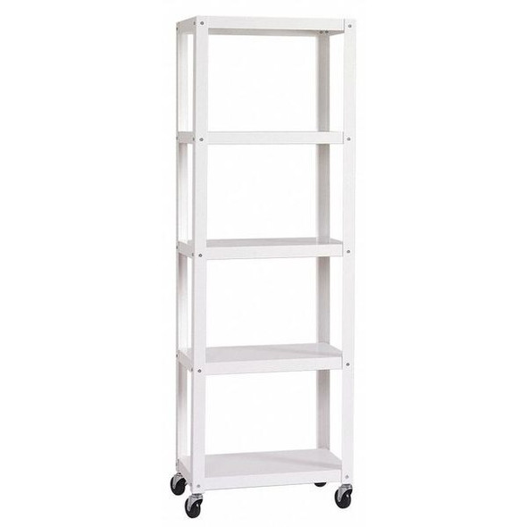 Space Solutions SOHO Mobile Bookcase,72" H,White 21753