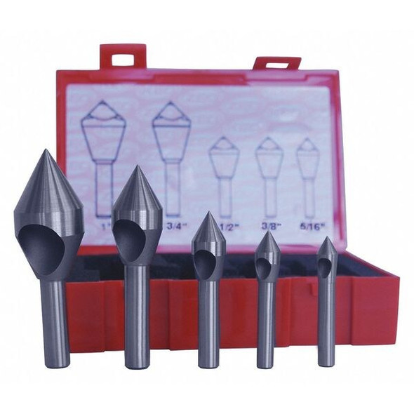 Cleveland Countersink/Deburring Tool Set,5 Pieces C94592