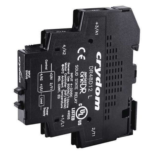 Crydom Solid State Relay, 3 Phase, Screw Clamp, DIN Rail, SCR DR24D12