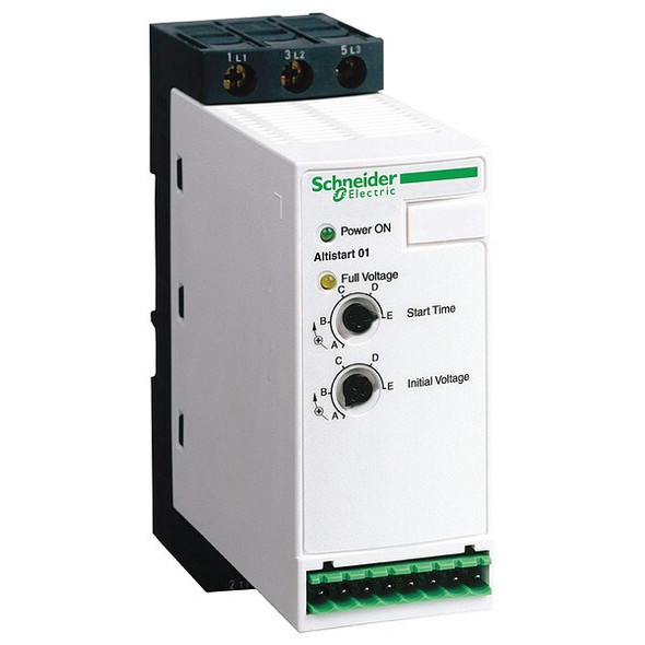 Schneider Electric Soft Start,110 to 480V AC,25 A ATS01N125FT