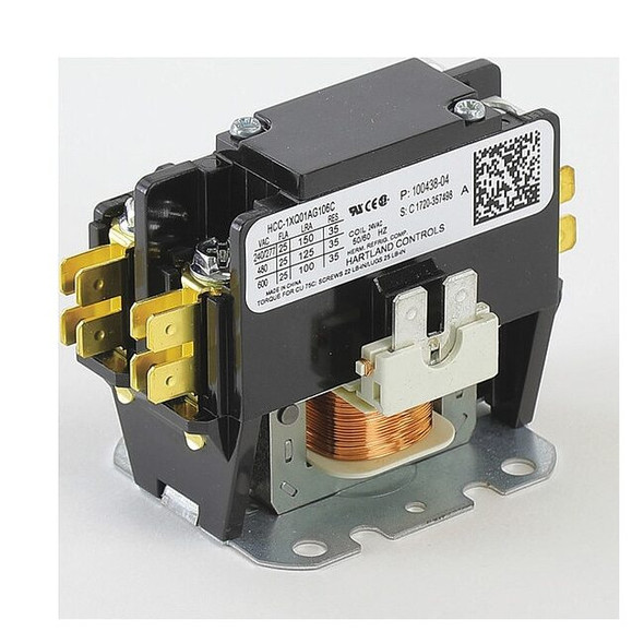 Lennox Contactor,24V,1 SPST,25A 10F73