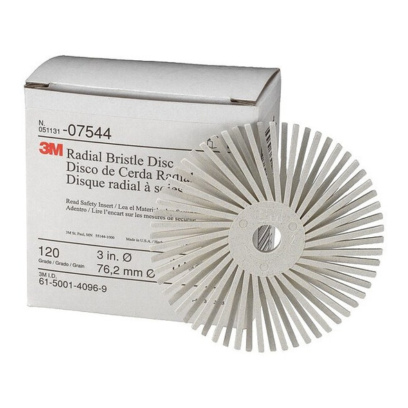 Scotch-Brite Radial Bristle Disc,9/16" dia.,Ceramic 7000000764