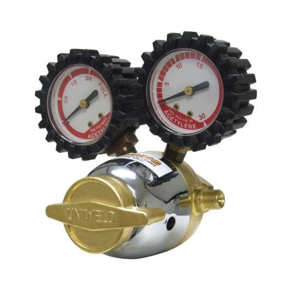 Regulator LD Acetylene CGA200, Acetylene, Single Stage, 3-8"-24 Outlet  RMC2