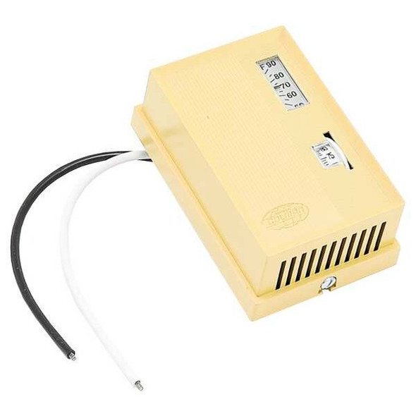 Schneider Electric Pneumatic Thermostat,55/85 Deg F TK-1001