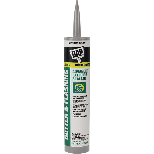 Dap 10.1 Oz. Gray Advanced VOC-Compliant Exterior Gutter & Flashing Sealant