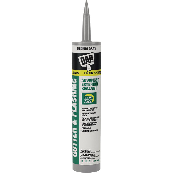 Dap 10.1 Oz. Gray Advanced VOC-Compliant Exterior Gutter & Flashing Sealant