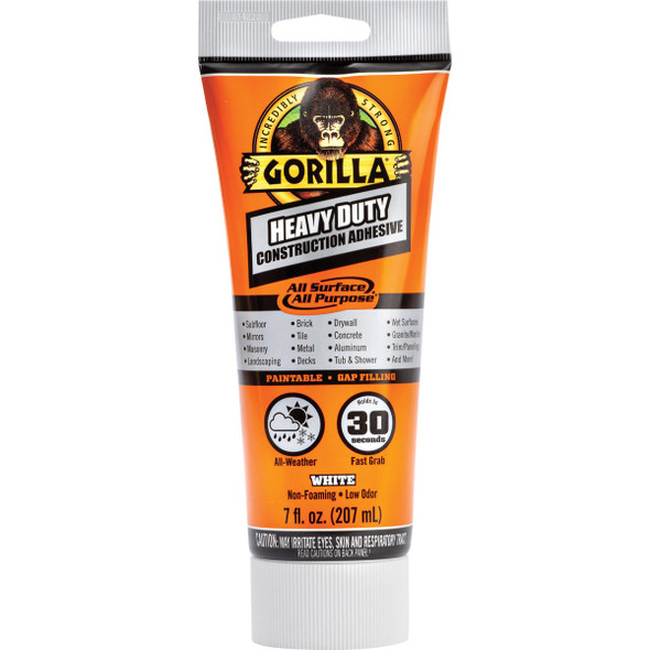 Gorilla 7 Oz. Heavy Duty Construction Adhesive 108724