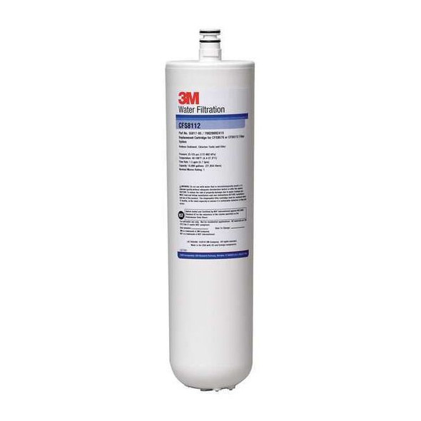 3m Filtration Quick-ConnectFilter,1.5gpm,31/4inDia CFS8112EL-S