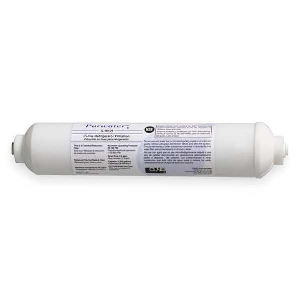 3m Aqua-Pure Inline Filter,Ice Maker,10-5/16x2-1/8In 5617202