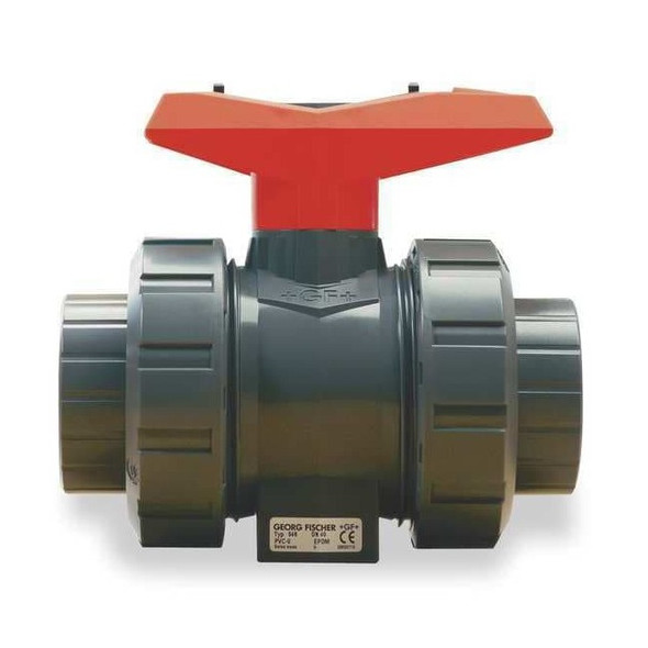Gf Piping Systems 3/8" Socket CPVC Ball Valve Inline True Union 163546341