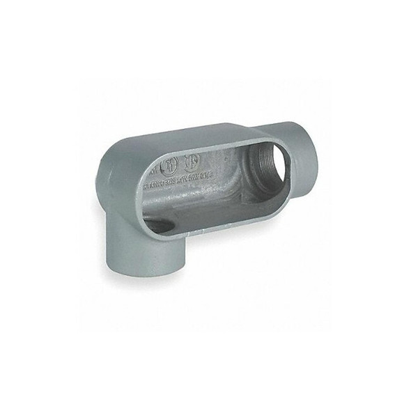 Hubbell Killark Conduit Outlet Body,Iron,LR,1/2 In. LR17