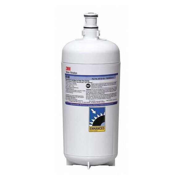 3m Quick Connect Filter, 2.5 gpm, 0.2 Micron, 5-23/64" O.D., 14 39/64 in H HF40