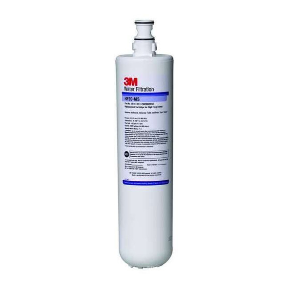 3m Quick Connect Filter, 1.5 gpm, 0.5 Micron, 4" O.D., 16 1/2 in H HF20-MS
