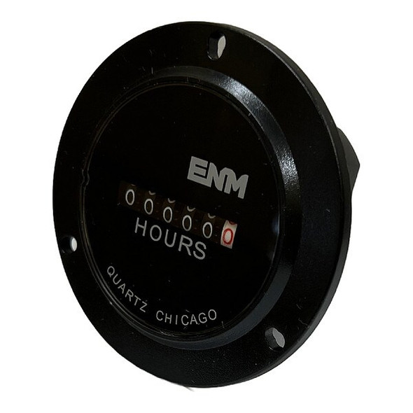 Enm Hour Meter,1.68" L,1.68" W T50B59