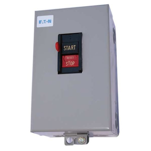 Eaton Manual Motor Starter, NEMA M-0, 3 P, 3 Phase, Push Button, 5 A B100S0CA