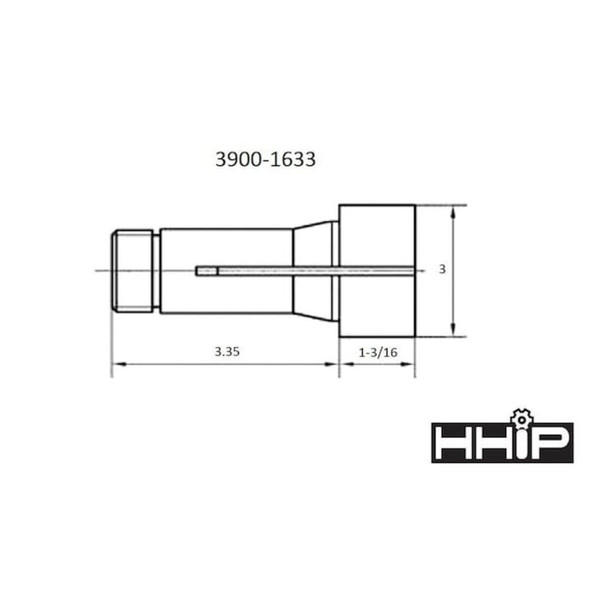 Hhip 3" 5C Clutch Collet 3900-1633