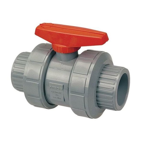 Chemtrol 3" Socket CPVC Ball Valve Inline True Union S51TB-V 3