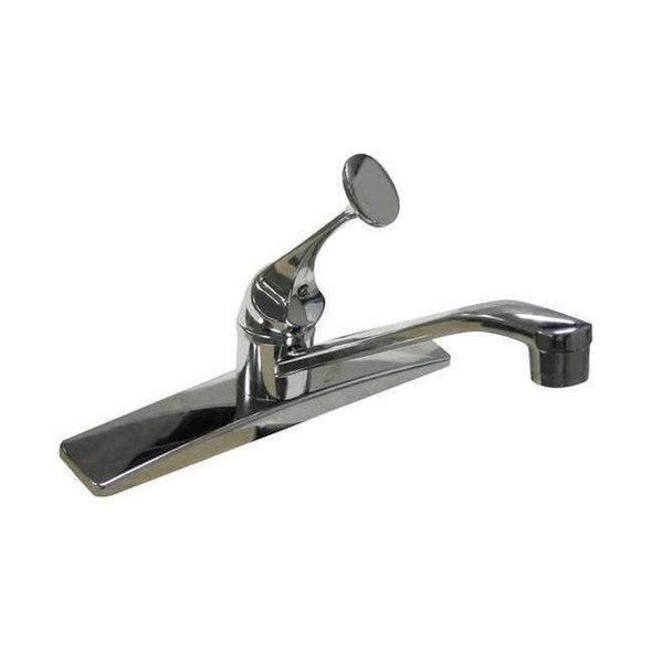 Dominion Faucets Manual Low Arc Kitchen Faucet, 8" Mount, Chrome 1 Hole 77-1800