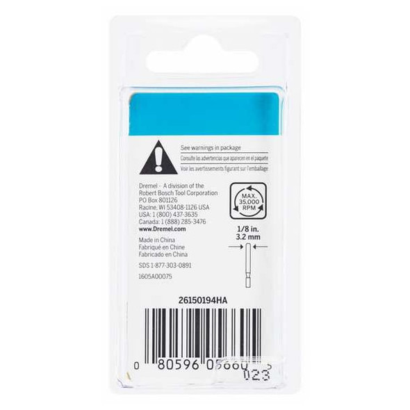 Dremel CarvingBit,Cylinder,W:0.125",L:0.25" 194HP