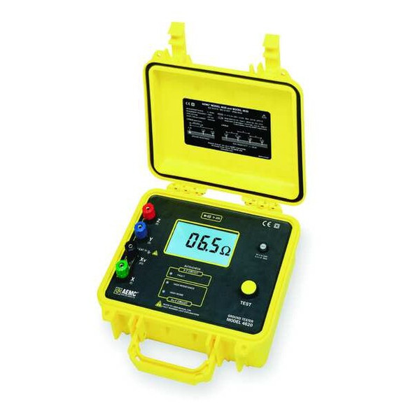 Aemc Instruments Earth Ground Tester, LCD 4620 Aemc Instruments Earth Ground Tester, LCD 4620