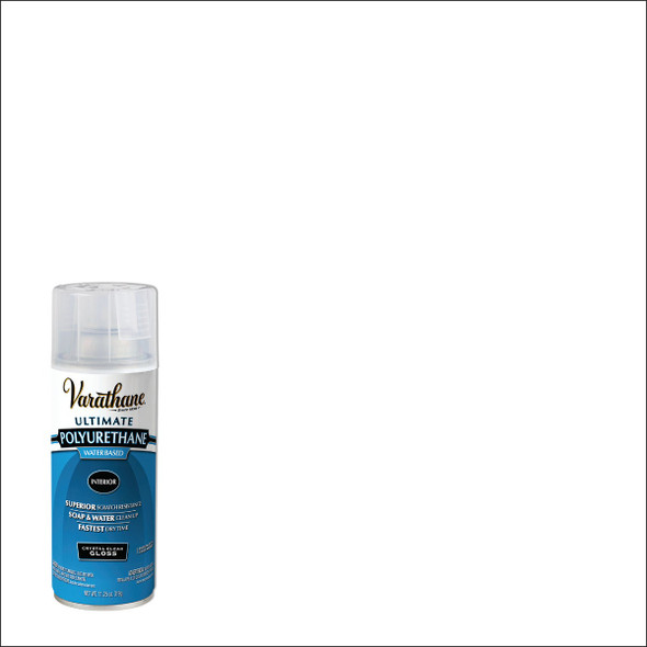Varathane Gloss Clear Interior Water-Based Spray Polyurethane, 11.25 Oz. 200081