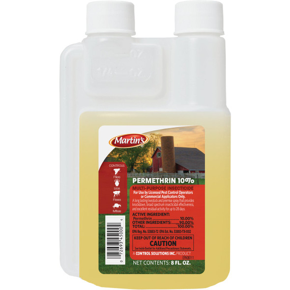 Martin's Permethrin 10% 8 Oz. Concentrate Multi-Purpose Insect Killer 82004500