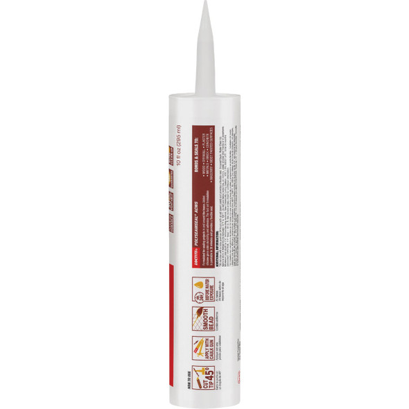 LOCTITE POLYSEAMSEAL 10 Oz. White Acrylic Caulk with Silicone 1507600 770283