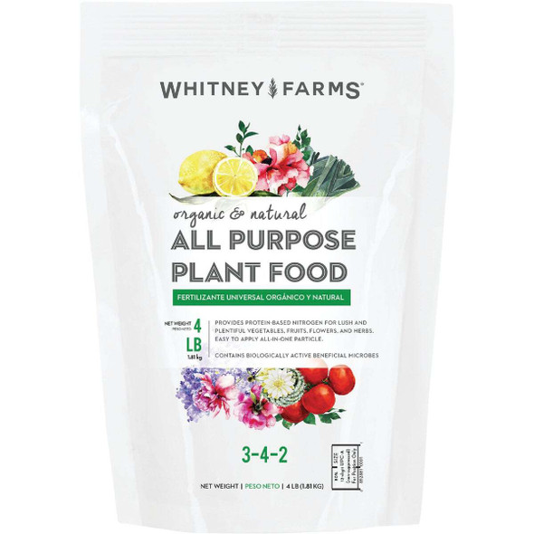 Whitney Farms 4 Lb. Organic & Natural All Purpose Plant Food 3400406