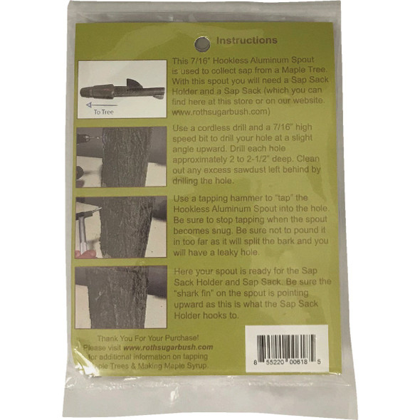 Tap My Trees Maple Sugaring Hookless Aluminum Spout (6-Pack)