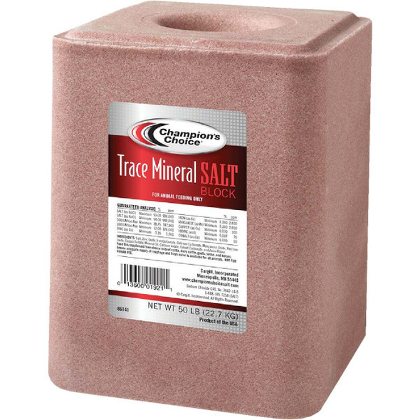 Champions Choice 50 Lb. Trace Mineral Salt Block 100012624