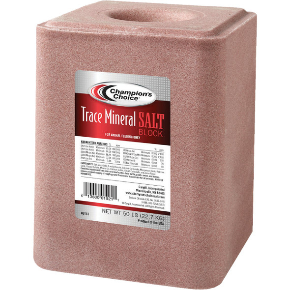 Champions Choice 50 Lb. Trace Mineral Salt Block 100012624