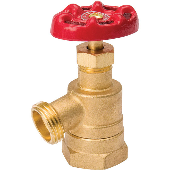 Brass 1-in FIP x 3/4-in MHT Bent Nose Garden Valve 108-105