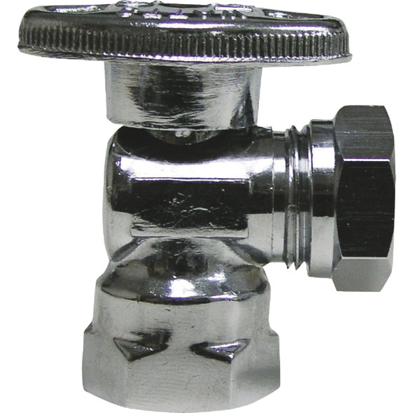 ProLine 1/2 In. FIP x 7/16 In. SLIP Quarter Turn Angle Stop 190-237HC