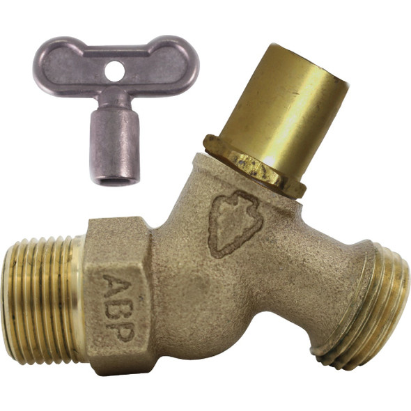 Arrowhead Brass 3/4mip No-Kink Hose Bibb 351LKLF