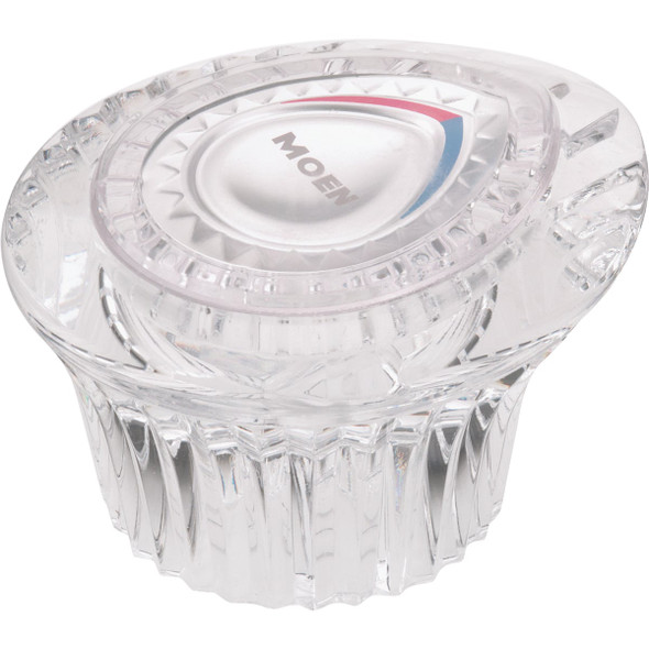 Moen Chateau Acrylic Knob Tub & Shower Replacement Faucet Handle, Clear 98039